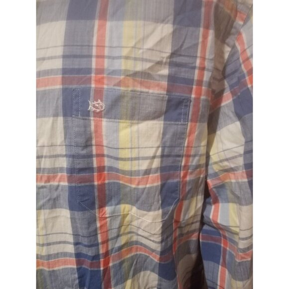 Southern Tide Men's 2XL Classic Fit Button Down Shirt Plaid Multicolor Plaid - Picture 3 of 11